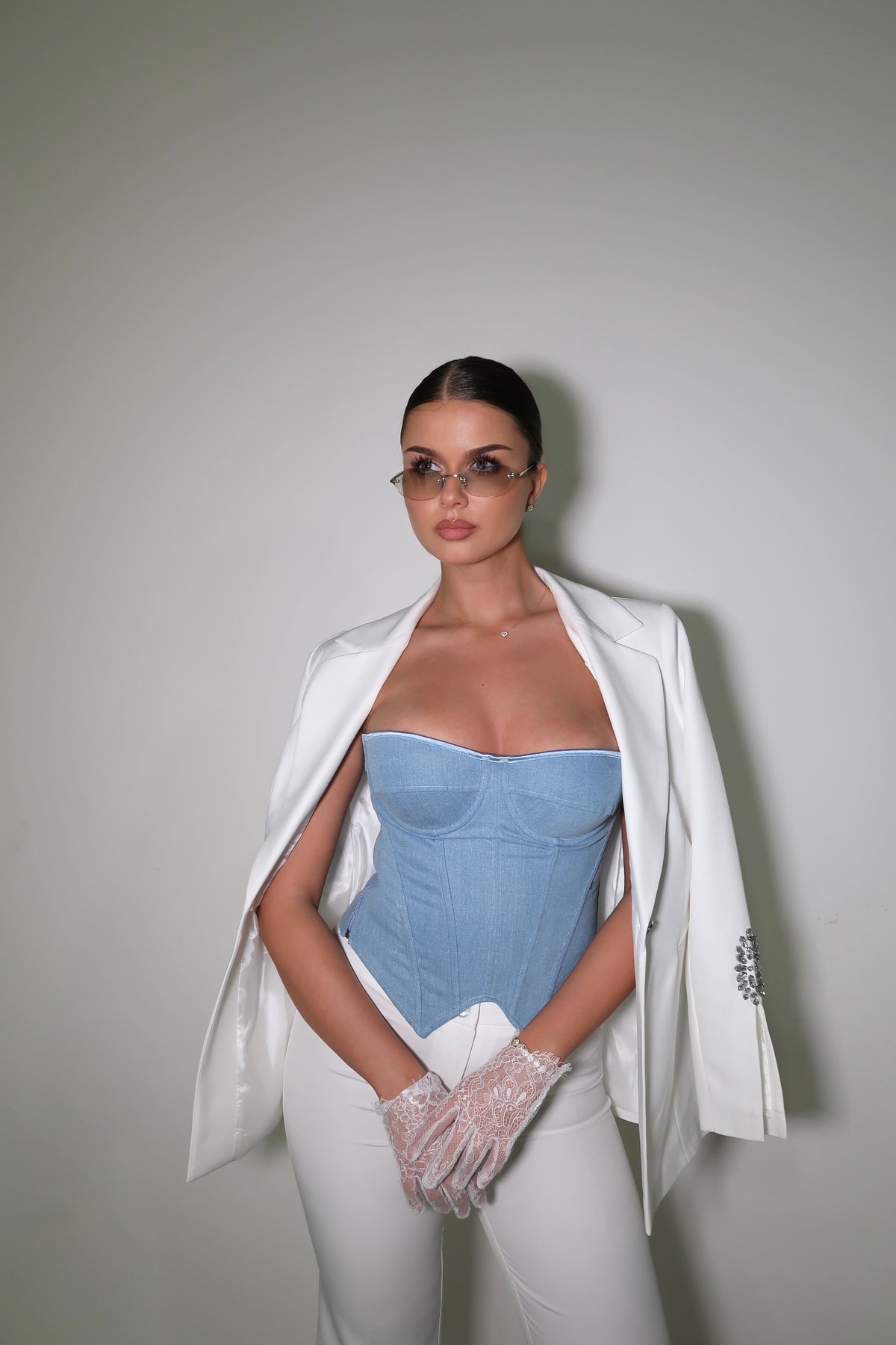 Denim Corset