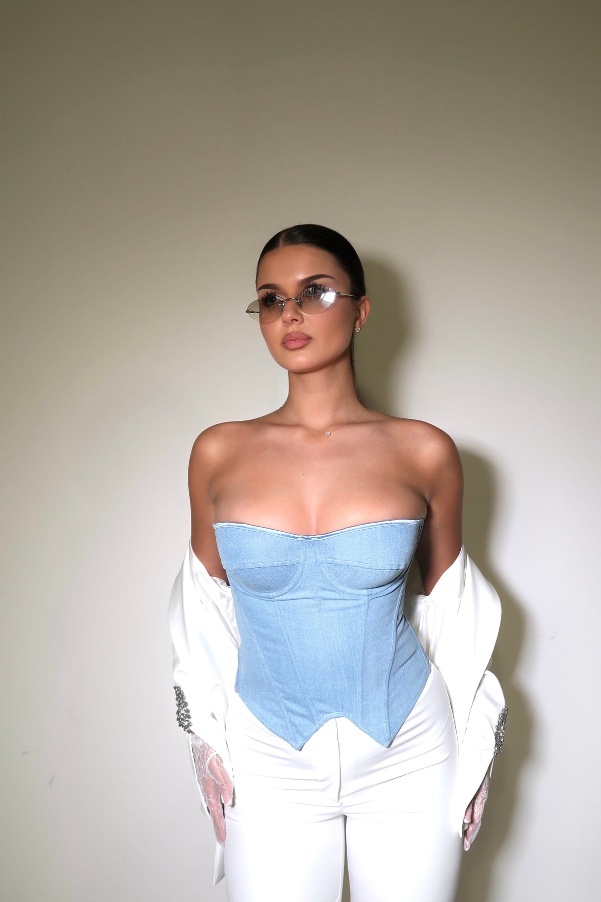 Denim Corset