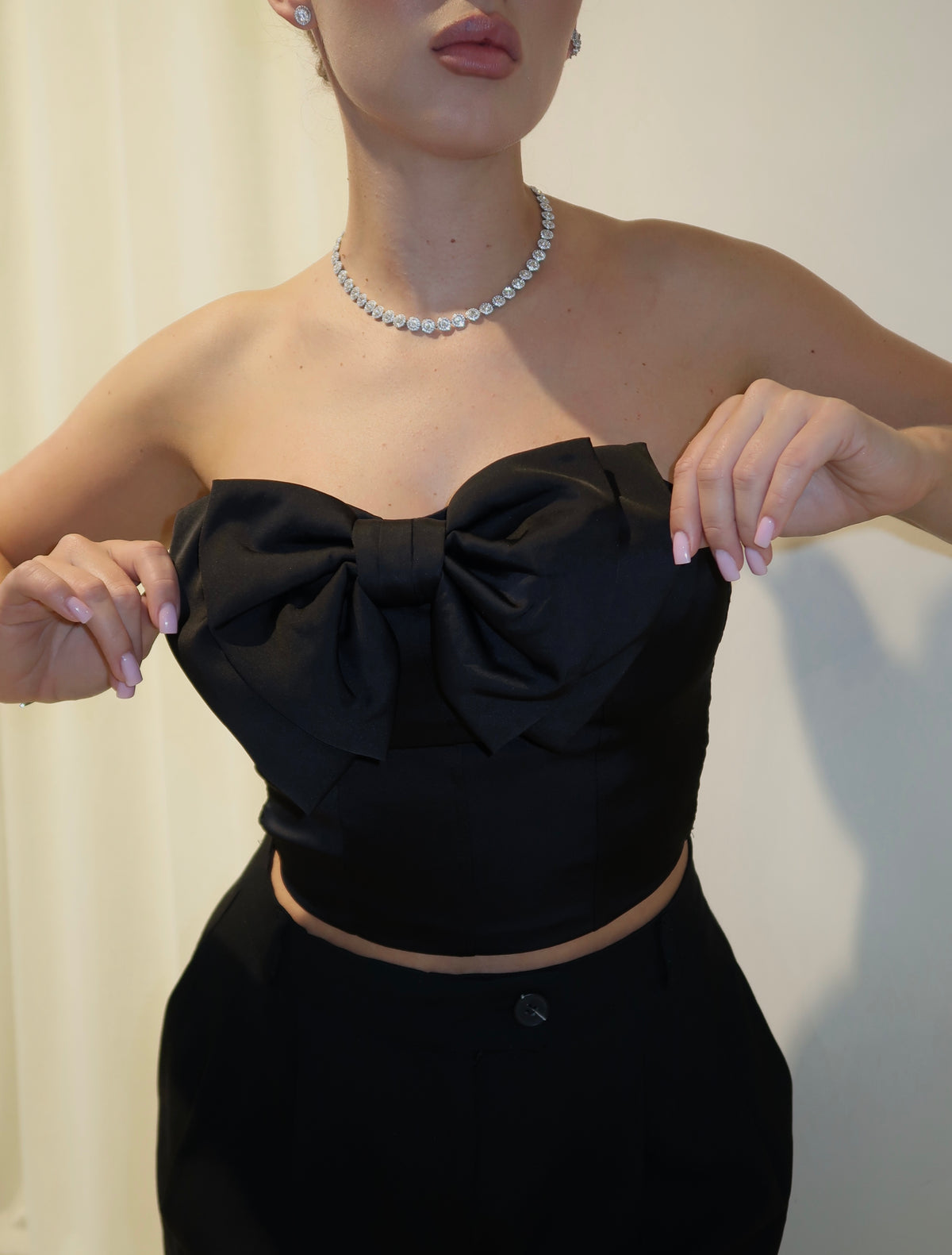 Black Bow Top